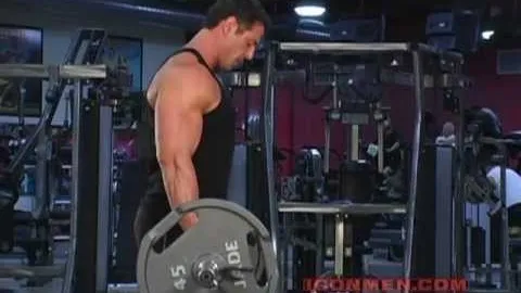 Barbell Drag Curl