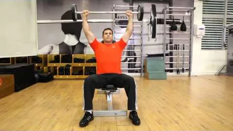Seated Barbell Press
