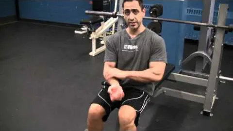 Seated Dumbbell Biceps Curl
