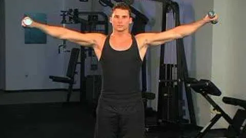 Dumbbell Alternate Lateral Raises with Top Hold