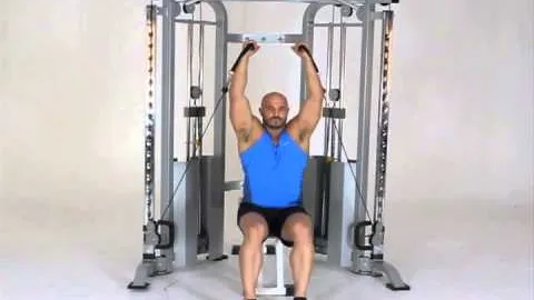 Seated Cable Shoulder Press Neutral Grip