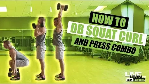DUMBBELL SQUAT CURL AND PRESS COMBO