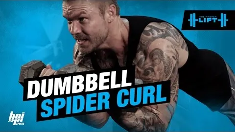 Dumbbell Spider Curl